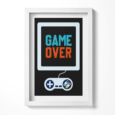 Obraz w ramie Napis dla gracza 