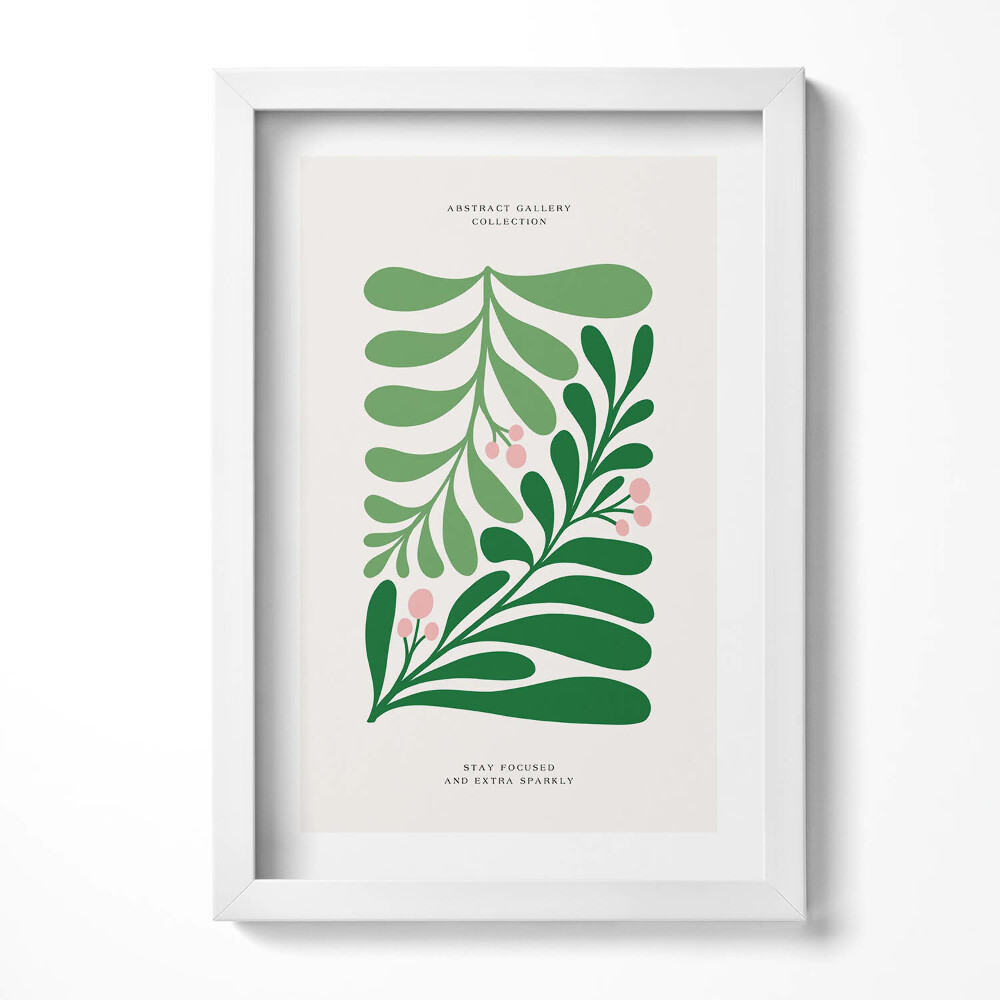 Obraz w ramie Ilustracja roślin i kwiatów