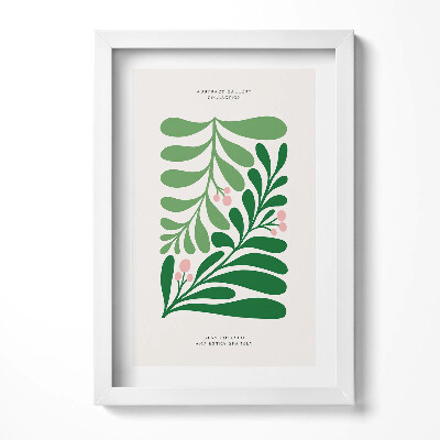 Obraz w ramie Ilustracja roślin i kwiatów