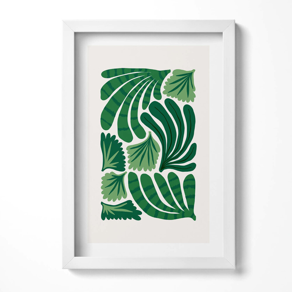 Obraz w ramie Ilustracja roślin i kwiatów