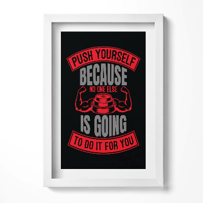 Obraz w ramie Motywacyjny napis 