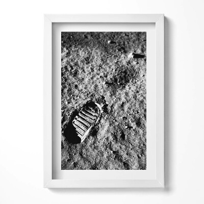 Obraz w ramie Pierwszy krok na Księżycu zdjęcie NASA