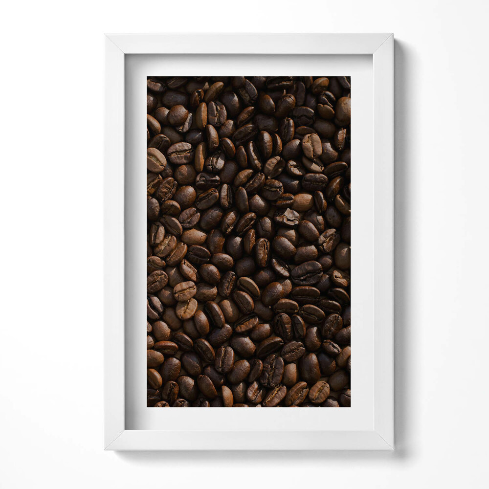 Obraz w ramie Ziarna kawy arabica