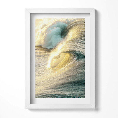 Obraz w ramie Fale morskie w blasku słońca