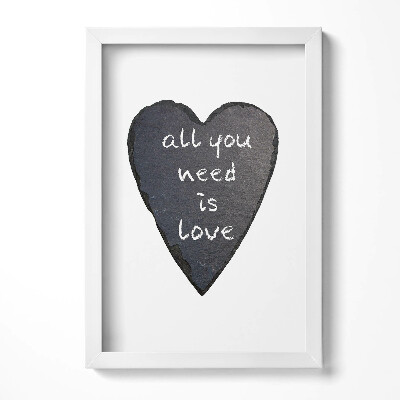 Obraz w ramie All you need is love - serce