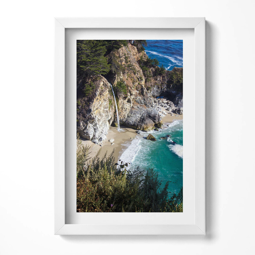 Obraz w ramie Klif z lotu ptaka natura