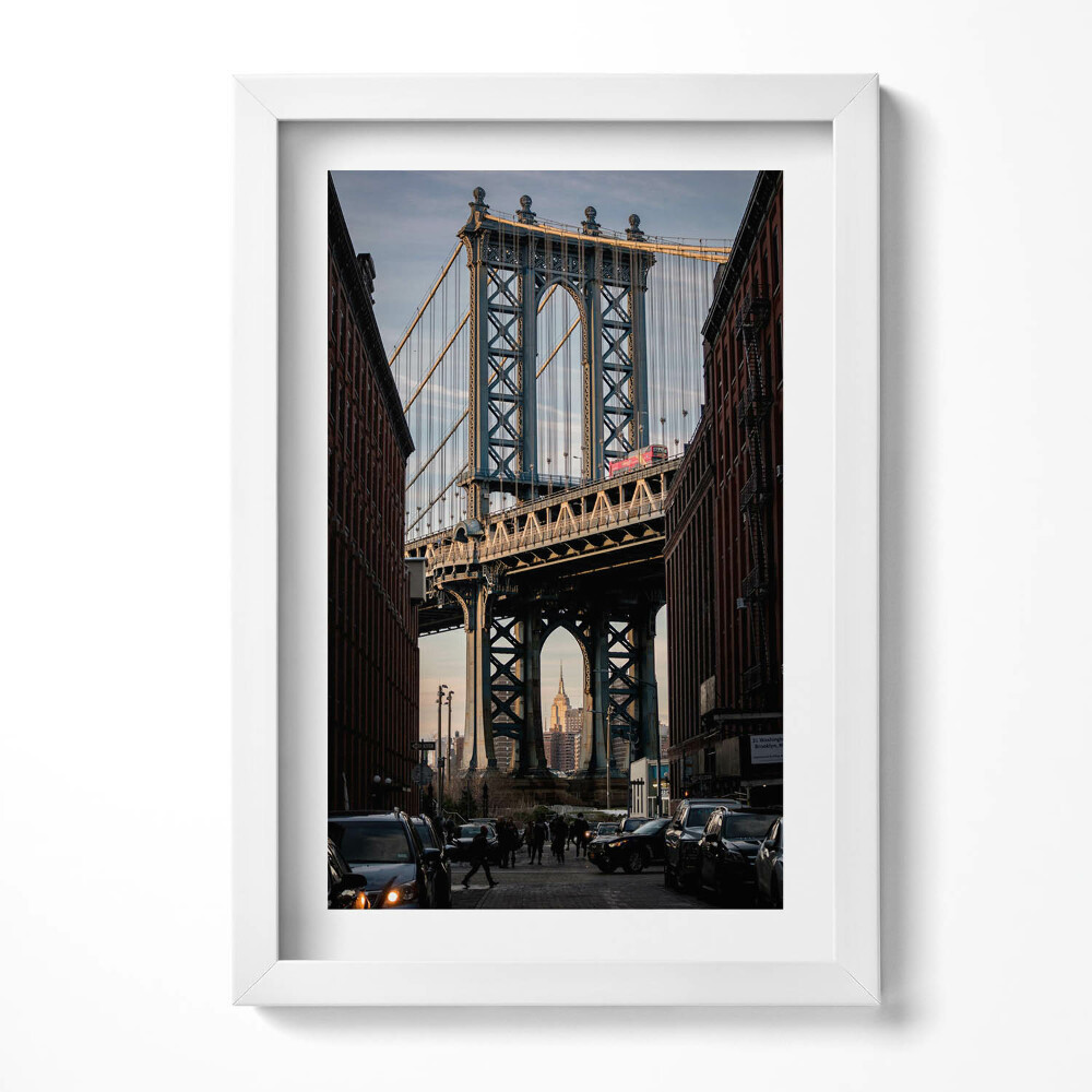 Obraz w ramie Architektura most i budynki