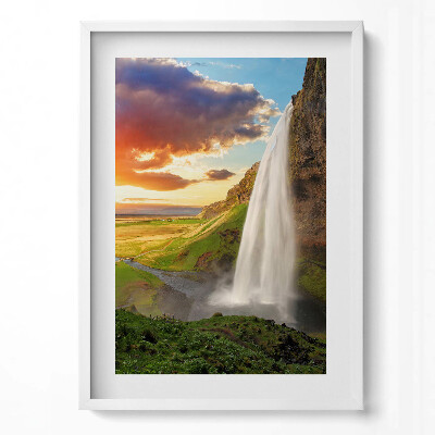 Obraz pionowy Wodospad na Islandii