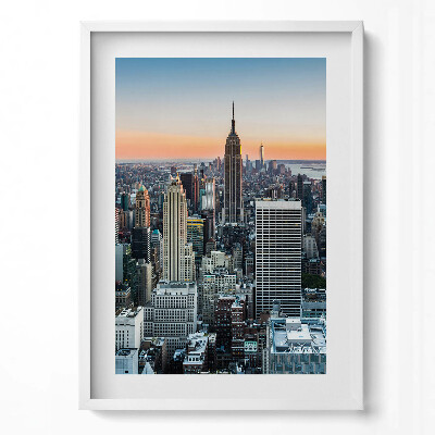 Obraz pionowy Widok na architekturę Nowego Yorku