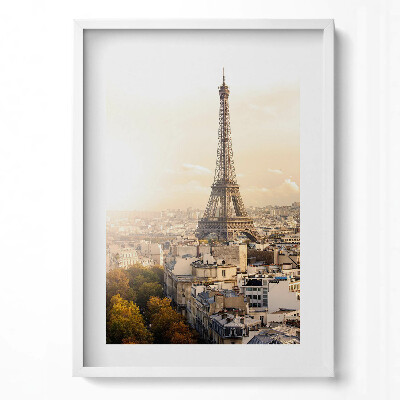 Obraz pionowy Widok na wieżę Eiffla