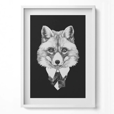 Obraz pionowy Ilustracja głowa lisa