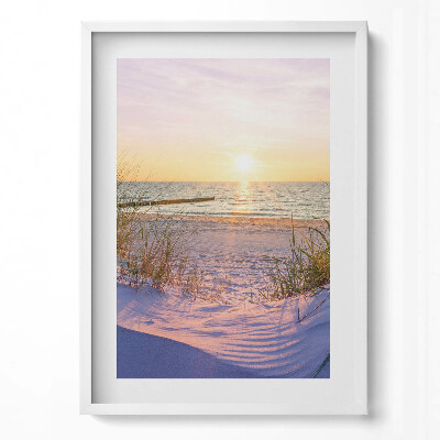 Obraz pionowy Polskie Morze - plaża w promieniach słońca