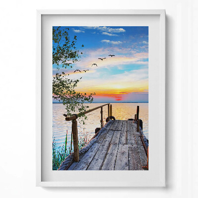 Obraz pionowy Żaglówka na jeziorze