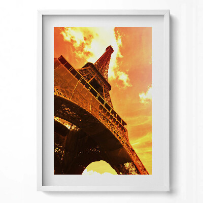 Obraz pionowy Wieża Eiffla atrakcja w Paryżu