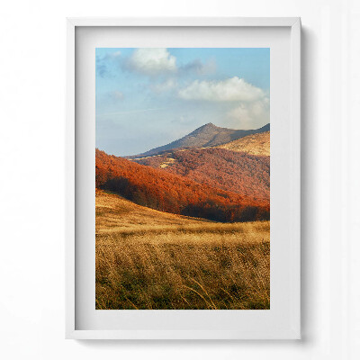 Obraz pionowy Krajobraz gór jesienią