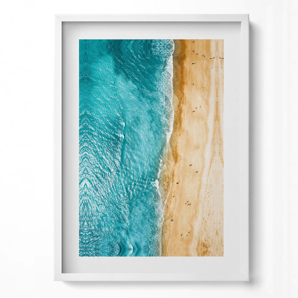 Obraz pionowy Morze plaża ludzie