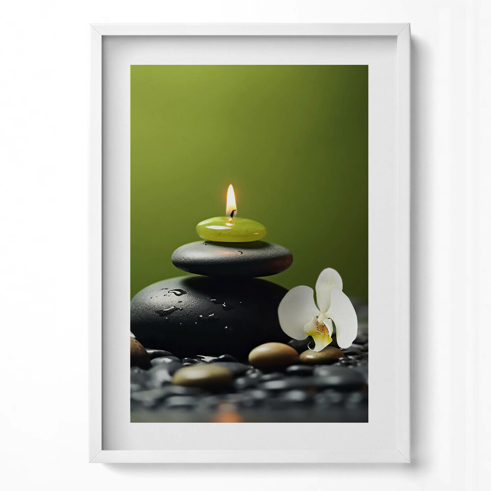 Obraz pionowy Zen relaks natura i kamienie
