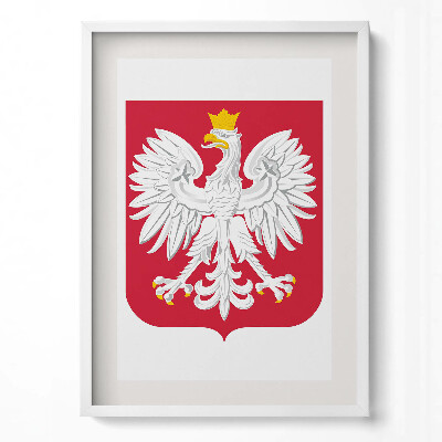 Obraz pionowy Biały orzeł godło Polski