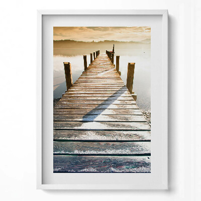 Obraz pionowy Drewniany pomost nad wodą