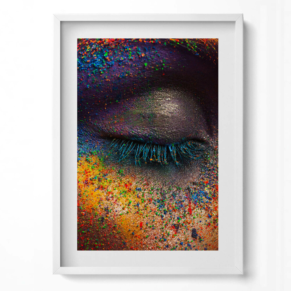 Obraz pionowy Kolorowe oko kobiety