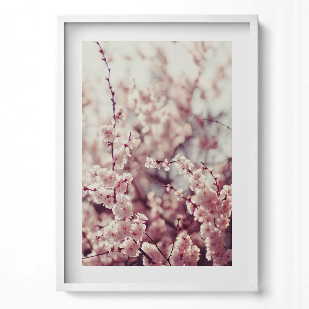 Obraz pionowy Piękne wiosenne kwiaty na drzewie