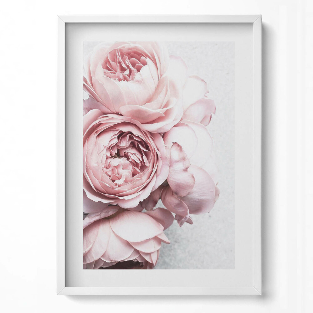 Obraz pionowy Delikatny romantyczny bukiet kwiatów