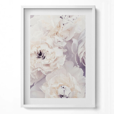 Obraz pionowy Delikatne kwiaty piwonii