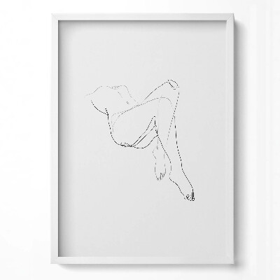 Obraz pionowy Line-art kobiecego ciała