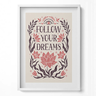 Obraz pionowy Motywacyjny napis dekoracyjny 