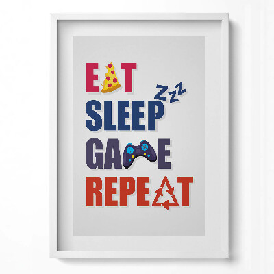 Obraz pionowy Napis dla gracza 