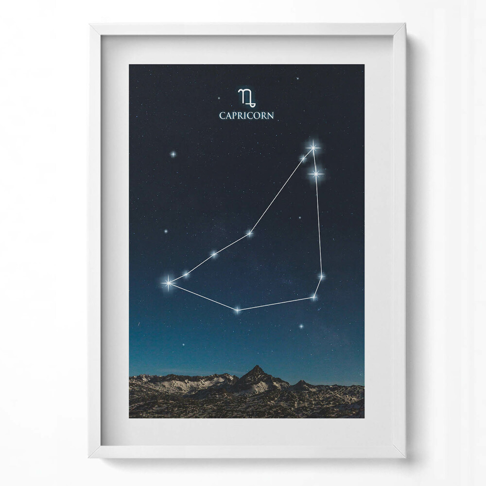 Obraz pionowy Gwiazdozbiór zodiak koziorożec