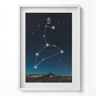 Obraz pionowy Gwiazdozbiór zodiak lew