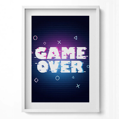 Obraz pionowy Stylizowany napis dla gracza 