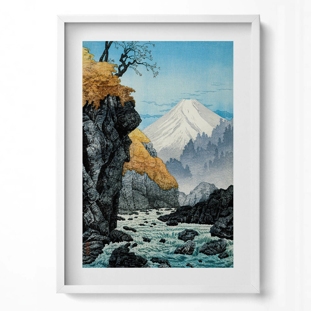 Obraz pionowy Japoński szkic góry Fuji