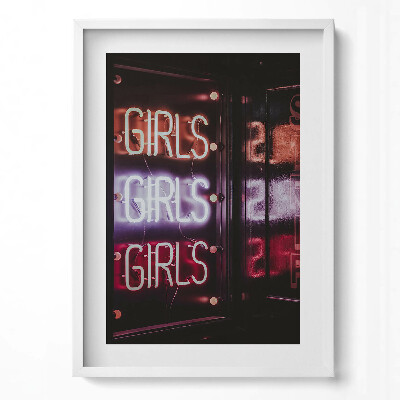 Obraz pionowy Świecące neony 