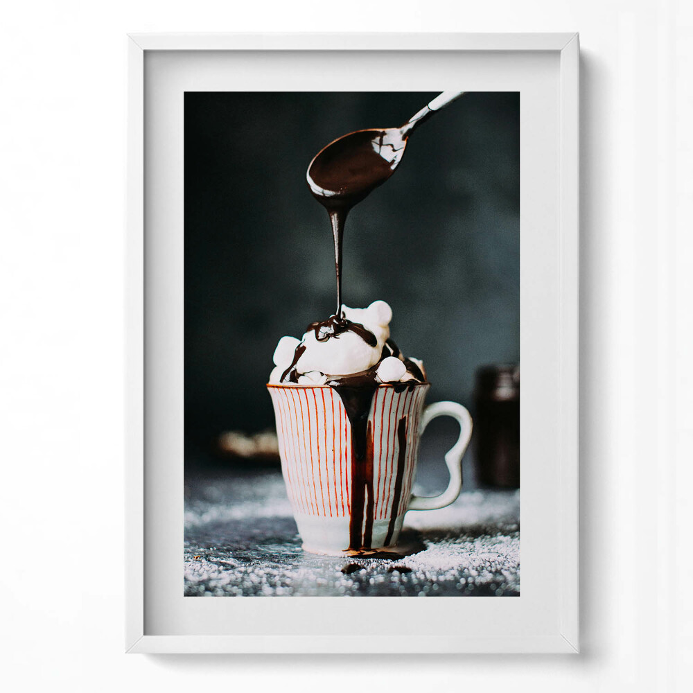 Obraz pionowy Gorąca czekolada - motyw do kuchni