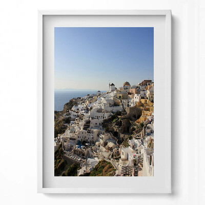 Obraz pionowy Santorini achitektura Grecja