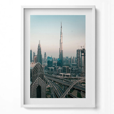 Obraz pionowy Nowoczesny Dubaj z lotu ptaka