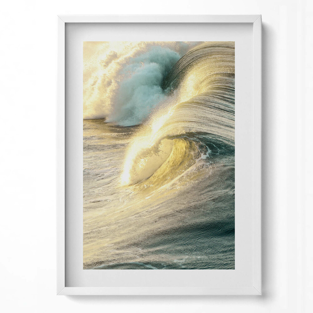 Obraz pionowy Fale morskie w blasku słońca