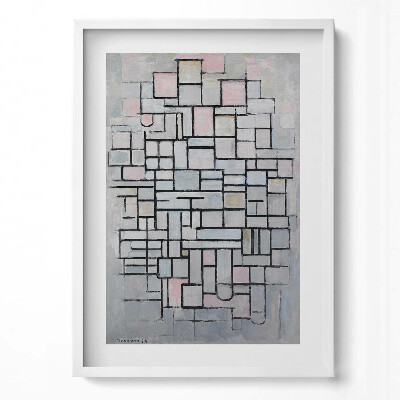 Obraz pionowy Sztuka nowoczesna - szkic geomeryczny