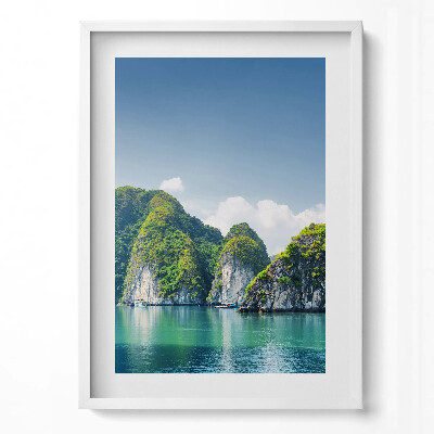 Obraz pionowy Turkusowa morze i klify