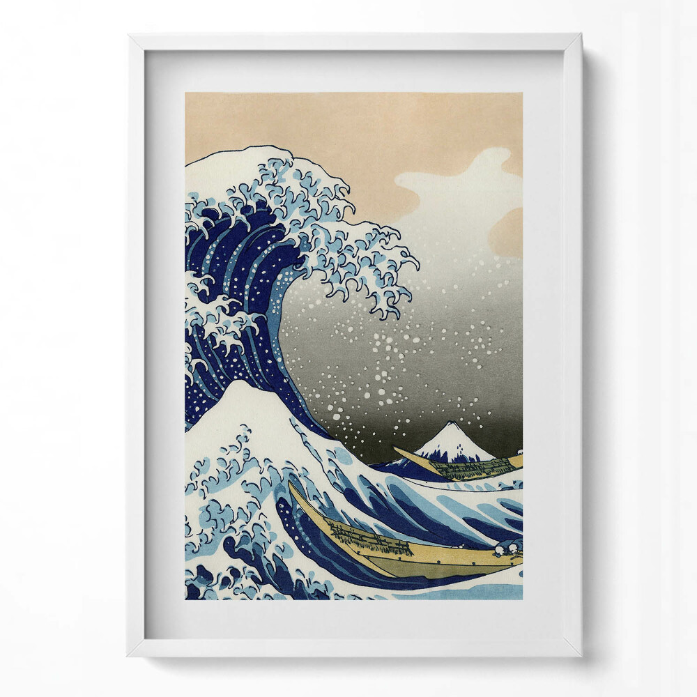 Obraz pionowy Wielka fala w Kanagawie
