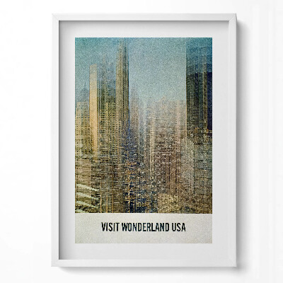 Obraz pionowy Ilustracja budowli USA