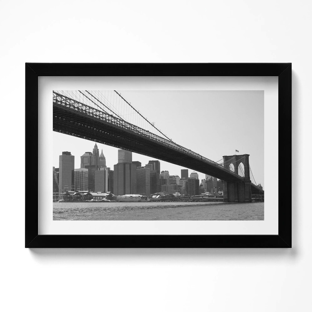 Obraz w ramie Most Brookliński w Nowym Yorku