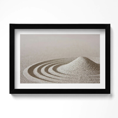 Obraz w ramie Zen - górka piasku w stylu boho