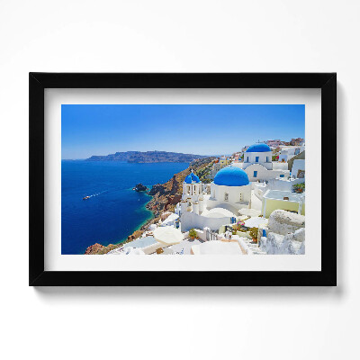Obraz w ramie Widok na architekturę Grecji