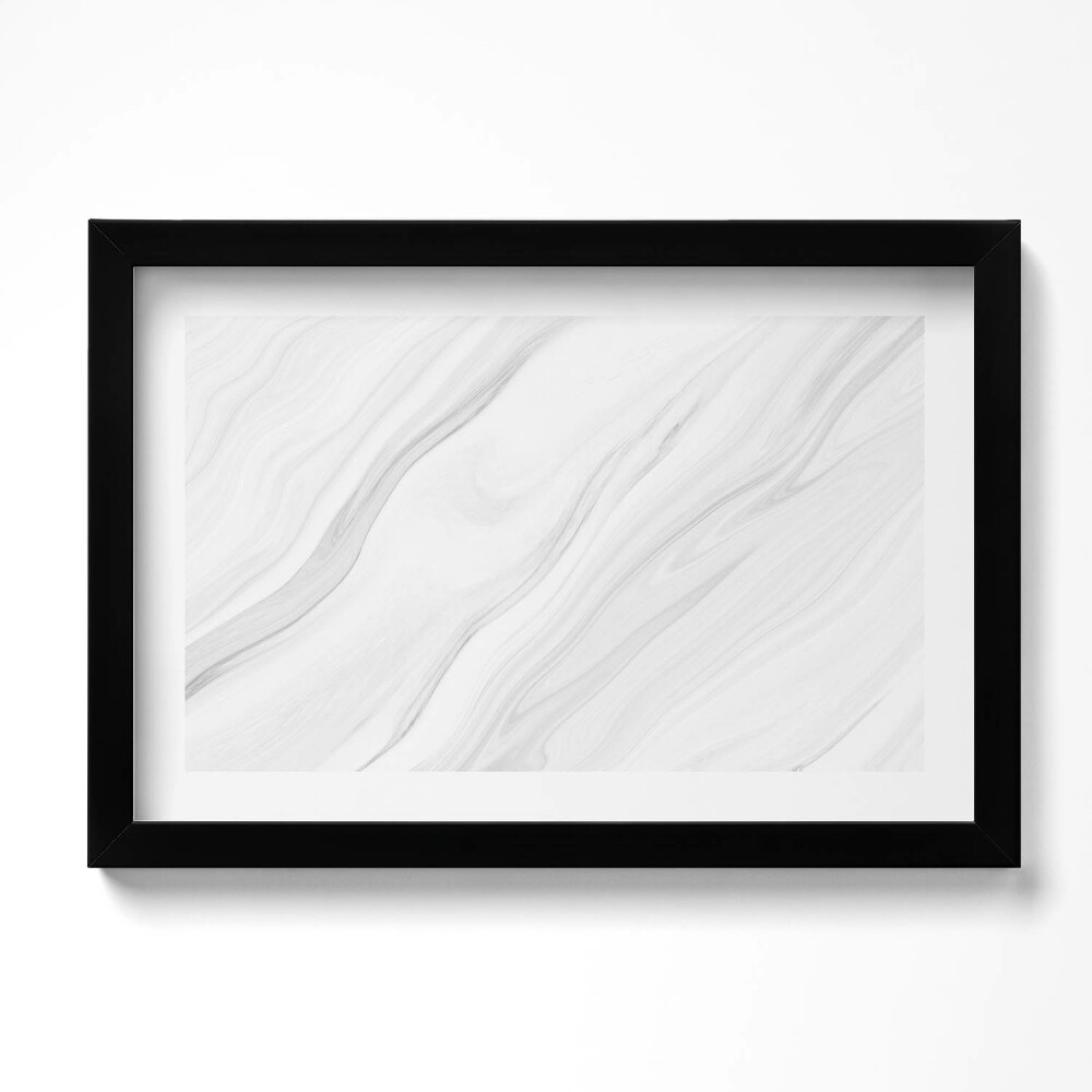 Obraz w ramie Delikatny marmur