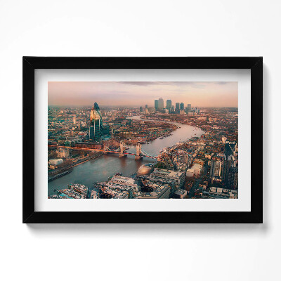 Obraz w ramie Londyn z lotu ptaka