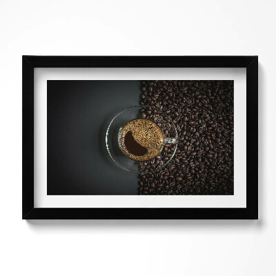 Obraz w ramie Kawa i ziarna