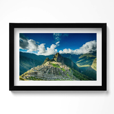 Obraz w ramie Widok na Machu Picchu